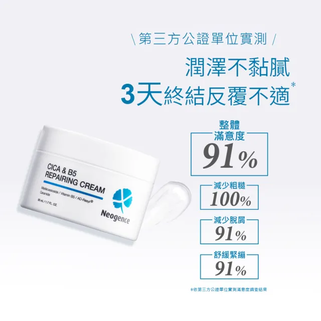 【Neogence 霓淨思】積雪草B5舒敏修護乳霜50ml-2入