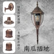 【彩渝】復古風格 青銅 古銅 南瓜插地燈(草皮燈 埋地燈 照樹燈 led燈 戶外投射燈 舞台地燈 E27)