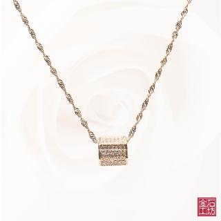 【金石工坊】玫瑰金愛情密語項鍊