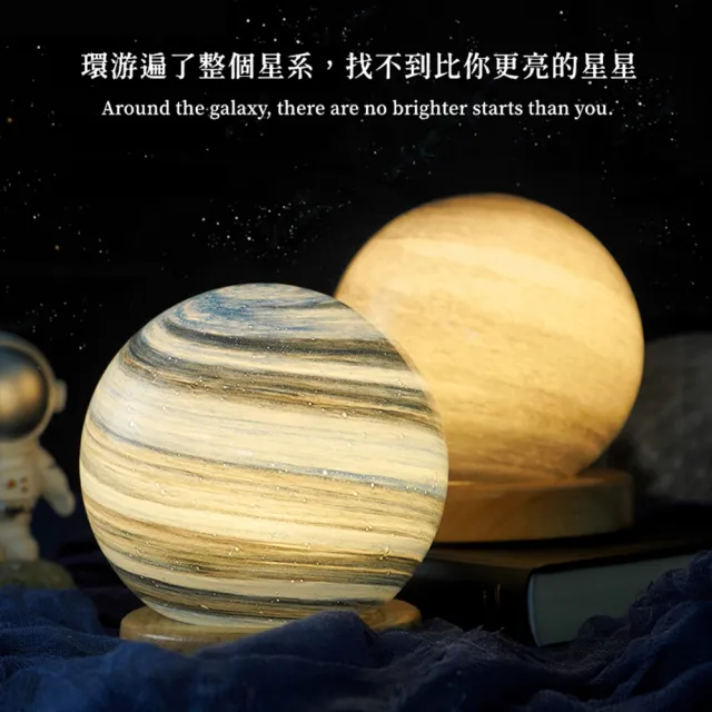 【Life365】星球夜燈 小夜燈 夜燈 床頭燈 星球小夜燈 氛圍燈 月球燈 裝飾燈 造型夜燈(RS1592)