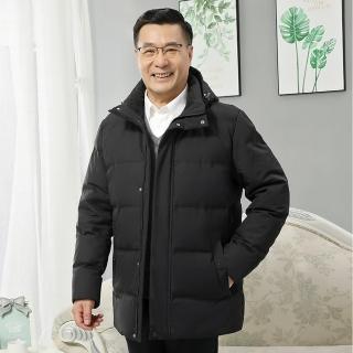 【米蘭精品】現貨+預購 真羽絨90%鴨絨羽絨外套羽絨衣夾克(冬裝簡約舒適保暖男外套3色74ib16)