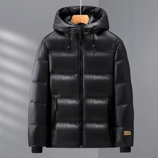 【米蘭精品】現貨+預購 真羽絨90%鵝絨羽絨外套羽絨衣夾克(情侶潮流保暖百搭男女外套1色74ib19)