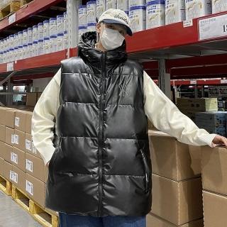 【米蘭精品】現貨+預購 真羽絨90%白鴨絨羽絨背心羽絨衣夾克(潮流百搭保暖冬裝男女外套3色74ib18)