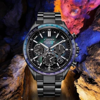 【CITIZEN 星辰】Attesa 宇宙幻彩 100週年限量版 GPS衛星對時 男錶(CC4057-60E)