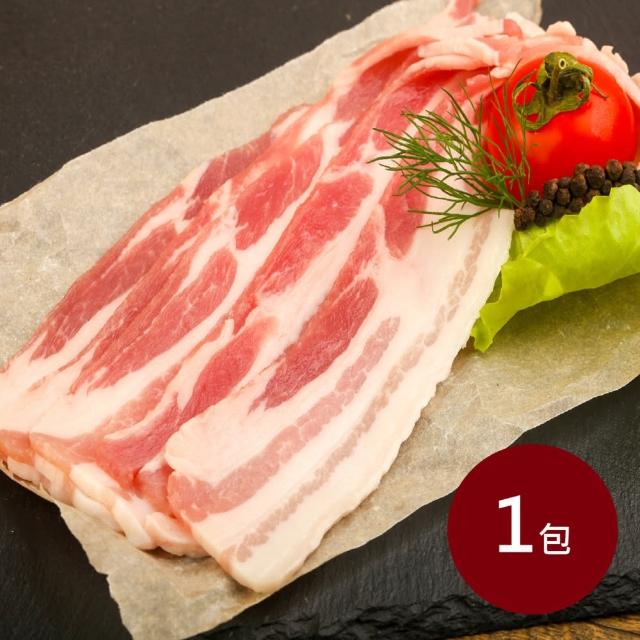 【料里長】台灣原塊五花豬肉片1包組(1000g/包-豬肉片/原塊肉/豬肉/特選/火鍋/燒烤/丼飯/小炒)