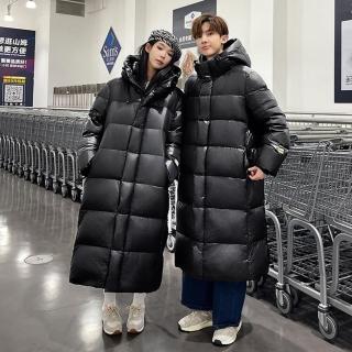 【米蘭精品】現貨+預購 真羽絨90%鵝絨羽絨外套羽絨衣夾克(保暖長短情侶百搭抗寒男女外套2色74ib67)