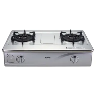 【林內】台爐式感溫不鏽鋼雙口爐RTS-Q230S(原廠安裝)