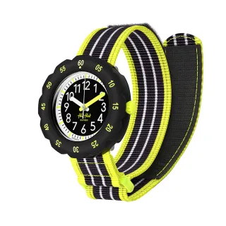 【Flik Flak】兒童手錶 LOOP IN NEON 兒童禮物/安全防水/瑞士製造 FPSP073(34.75mm)