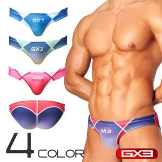 【GX3】日本 GX3 夏日水泳 漸層設計比基尼三角泳褲 競速型運動泳褲 1入 K2103
