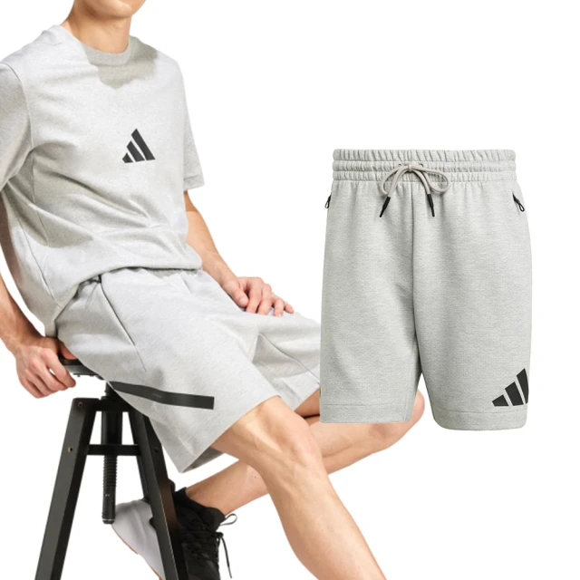 adidas 愛迪達 WZNE SHORT 女款 白色 棉質 寬鬆 高腰 綁帶 短褲 JJ4892