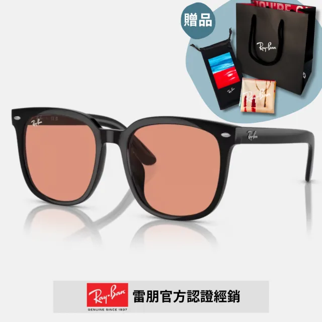 【RayBan 雷朋】膠框太陽眼鏡(RB4401D-601/87、601/85、601/74、601/72 57mm)