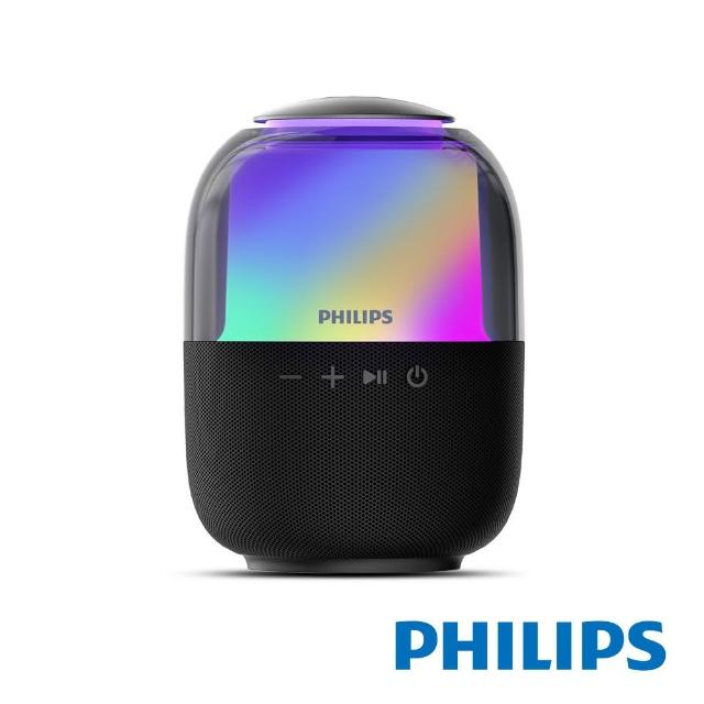 【Philips 飛利浦】炫彩RGB強力低音無線藍牙5.3喇叭-TAS2108BK