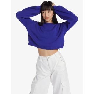 【ROXY】女款-CHLOE KIM CREW NECK SWEATER長袖高領短版針織衫-藍紫色(ARJSW03315-62)