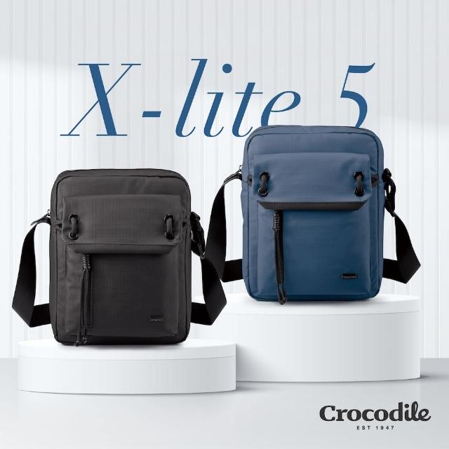 【Crocodile】直式側背包 斜背包推薦 中性小包 X-Lite 5.0系列-0104-11103-鱷魚皮件(送禮推薦)