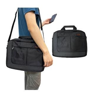 【SNOW.bagshop】公事包中小容量(可A4資料夾二主袋+外袋共四層14吋電腦進口防水布)