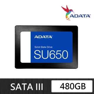 【ADATA 威剛】Ultimate SU650 480GB SATA SSD固態硬碟(讀520MB/寫450MB)