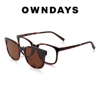 【OWNDAYS】SNAP系列磁吸式兩用光學偏光墨片鏡框(SNP2013N-2S C2)