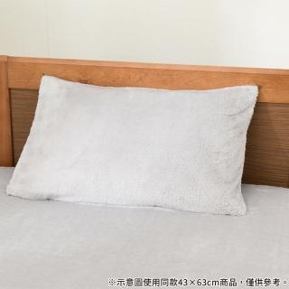 【NITORI 宜得利家居】枕套 BOA 24AW20 GY 50×70(枕套 BOA)