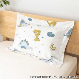【NITORI 宜得利家居】框邊枕套 天絲 JURASSIC 50×70(框邊枕套 枕套 天絲 JURASSIC)