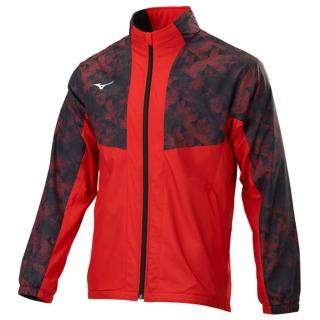 【MIZUNO 美津濃】外套 男款 運動外套 風衣外套 黑紅 32TEB55262