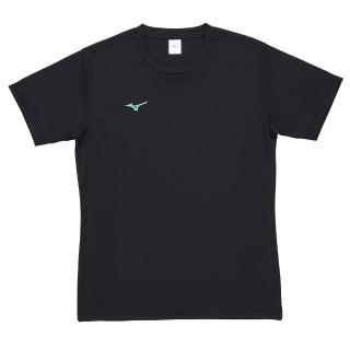 【MIZUNO 美津濃】短袖上衣 男款 運動 排球 黑 V2TABG2109