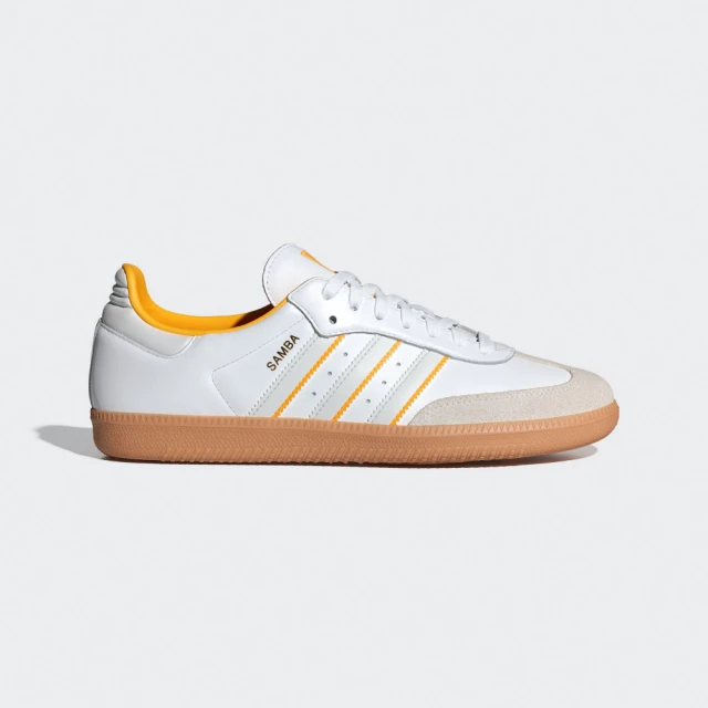 adidas 愛迪達 SAMBA OG 運動休閒鞋(ID1479 男鞋/女鞋 ORIGINALS經典休閒鞋 白x橘黃色)