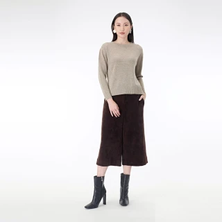 【KeyWear 奇威名品】銀環裝飾七分褲(共3色)