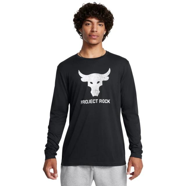 UNDER ARMOUR UA 男 Pjt Rock BRAHMA BULL 長袖T-Shirt_1374847-003(黑色)