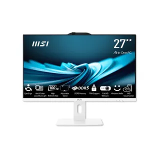 【MSI 微星】27型 i3 液晶電腦(PRO AP272P 14M-634TW/i3-14100/8G/512G SSD/Win11)