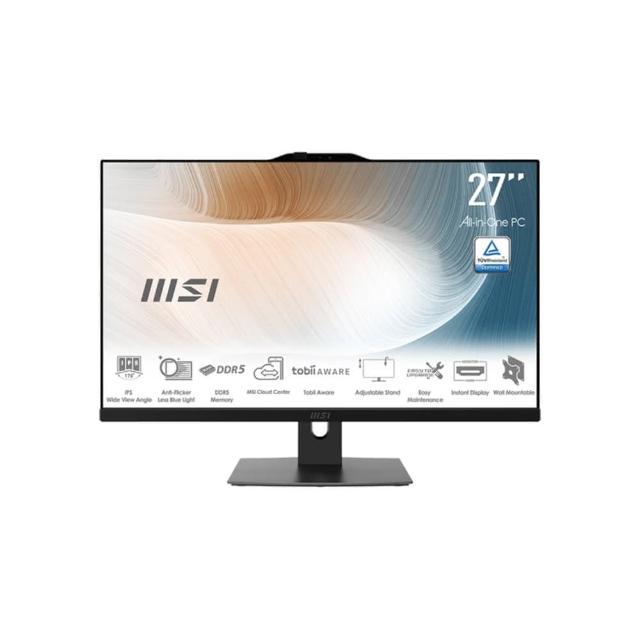【MSI 微星】27型i5液晶電腦(Modern AM272P 1M-858TW/Intel Core 5 120U/8G/1T SSD/Win11)