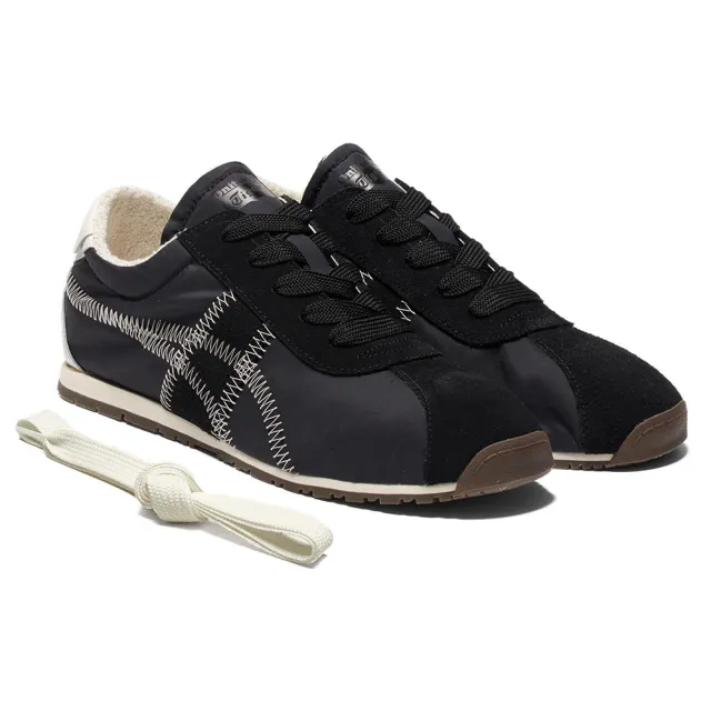 【Onitsuka Tiger】鬼塚虎 黑色車線虎爪紋 TIGER CORSAIR A55 休閒鞋 (1183C317-001)
