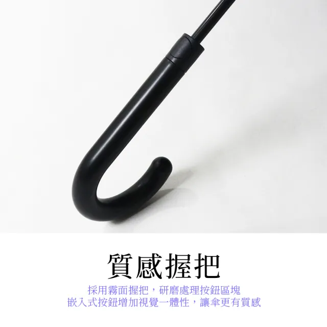 【雨傘王】BigRed 輕巧無敵 直傘 自動傘 防曬 抗UV 黑膠傘布 1-2人撐(終身免費維修)