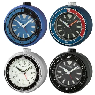 【SEIKO 精工】水鬼造型 靜音秒針防貪睡鬧鐘-4款可選 情人節 禮物(QHE207E/QHE207L/QHE207S/QHE207K/速)