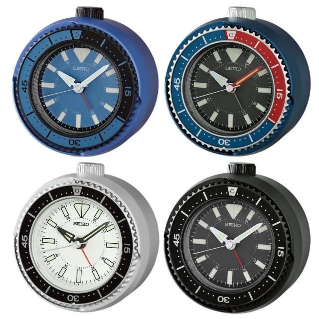 【SEIKO 精工】水鬼造型 靜音秒針防貪睡鬧鐘-4款可選 情人節 禮物(QHE207E/QHE207L/QHE207S/QHE207K/速)