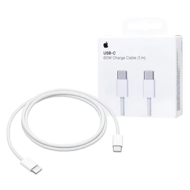 【Apple 蘋果】原廠 60W USB-C 編織充電連接線 - 1公尺(A2795)