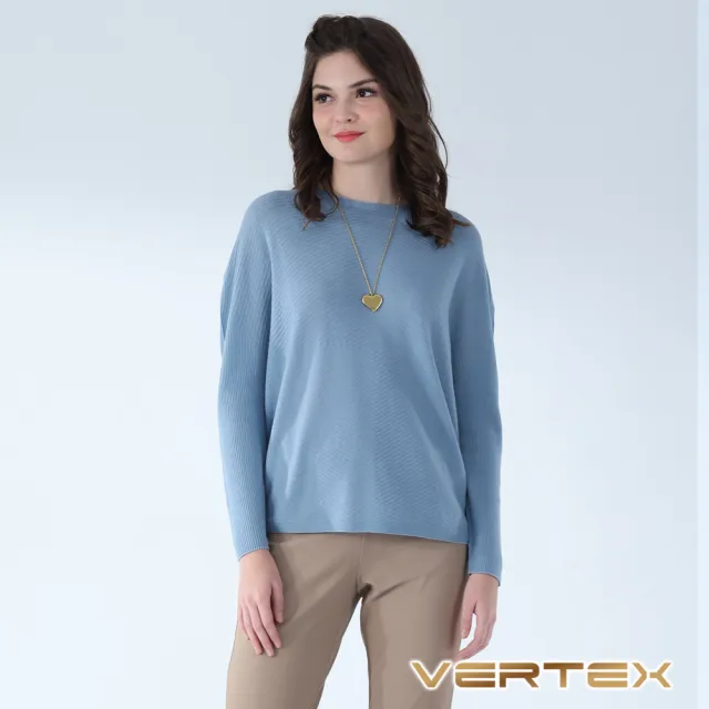 【VERTEX】100%初剪羊毛無縫斜紋針織暖織衣-A