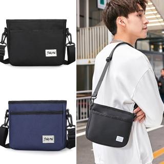 【LEESA】日系帆布包\隨身小包\ins\小方包\帆布包\斜揹包\黑色帆布包\防水包\男生包包\側揹包