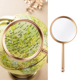 【高清白玻】鋁合金光學10倍放大鏡(高倍數 珠寶 老花眼 近視 老年人 閱讀 看書 手持鏡 鑑定 鑑賞 維修)