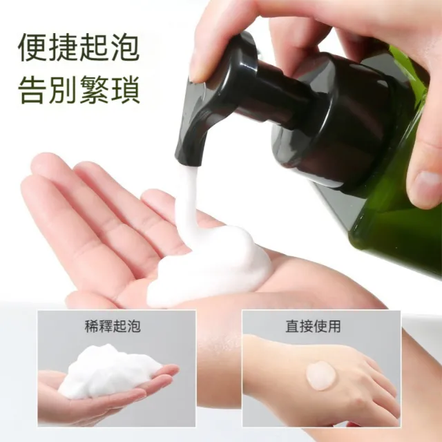 【晴安居】按壓式起泡慕斯分裝瓶 PET透明方形瓶附防漏卡扣泡泡瓶(大號2入)