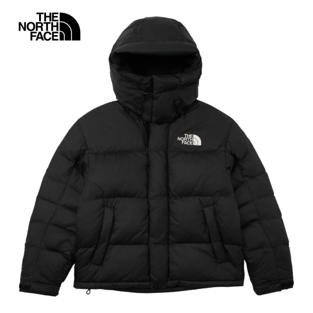 The North Face 北面男款黑色DWR防潑水連帽羽絨外套｜832G4H0(600蓬鬆度)