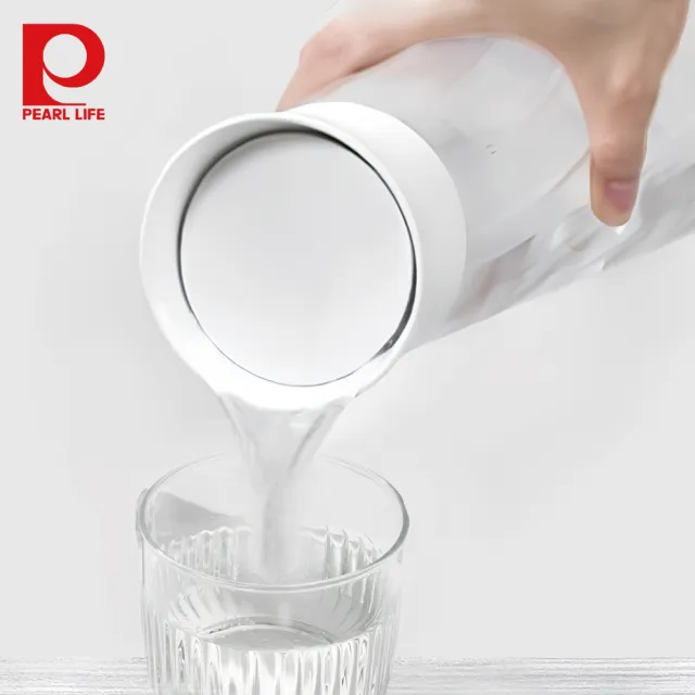 【Pearl Life 珍珠金屬】日本製免開蓋冷水壺1.1L-白色(冷泡茶壺 水壺 冷水壺)