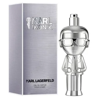 【KARL LAGERFELD 卡爾】Karl Lagerfeld Ikonik 時尚大帝 • 極光銀男性淡香精 100ml(專櫃公司貨)