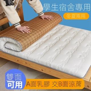 【卓芙麗旗艦店】乳膠床墊 雙面床墊 學生宿舍折疊床墊 宿舍床墊 床墊(90*200cm 厚6cm 預購15天)