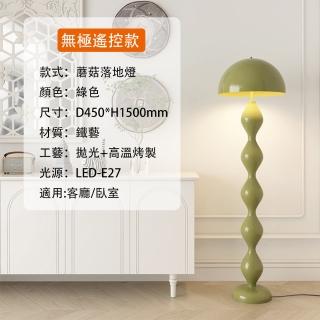 【LADUTA 拉布塔】蘑菇落地燈三色變光 立燈 臥室燈 檯燈 立式燈 北歐燈(氛圍燈 臥室簡約感輕奢 燈具)
