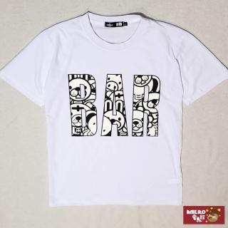 【AMERO】男女裝 圓領短袖T恤(男裝 女裝 圓領 短袖 T恤 塗鴉印花 寬鬆 落肩 情侶裝)