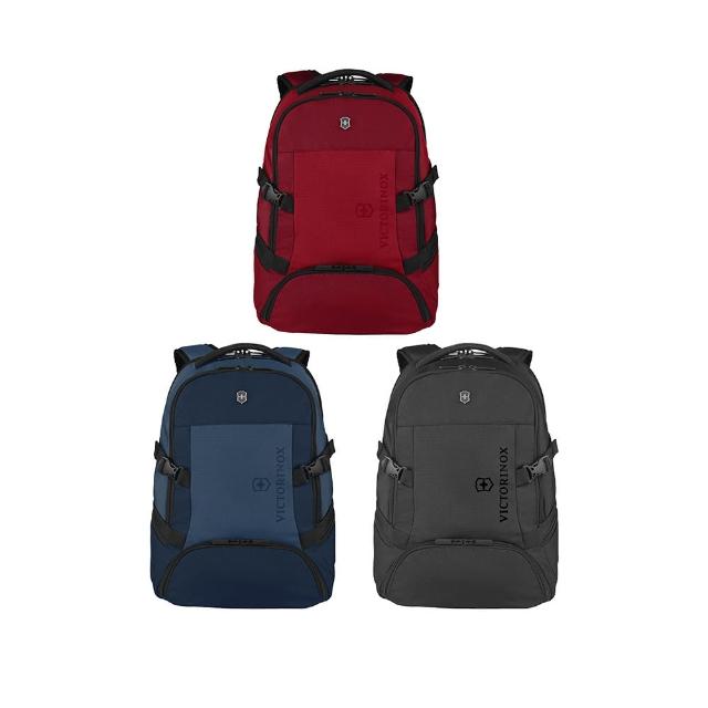 【VICTORINOX 瑞士維氏】VX SPORT EVO Deluxe 16吋後背包 35*48*25cm 紅/藍/黑(611417/611418/611419)