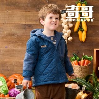 【奇哥】Chic a Bon 男童裝 暖暖熊雙面穿鋪棉連帽風衣外套(1-6歲)