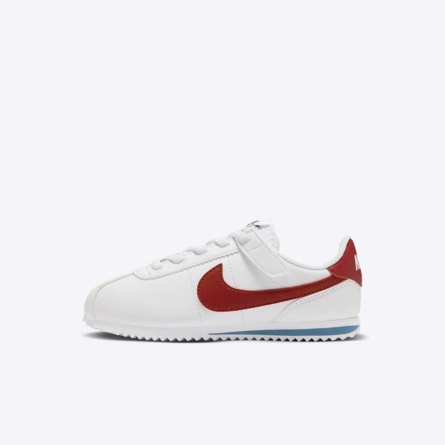 【NIKE 耐吉】Kids Cortez Easyon PSV 小童 休閒鞋 經典 復古 阿甘鞋 白紅(DM0951-115)