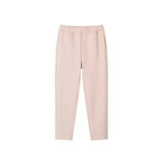 【GIORDANO 佐丹奴】童裝休閒長褲 彈力空氣棉系列(28 煙灰粉紅)