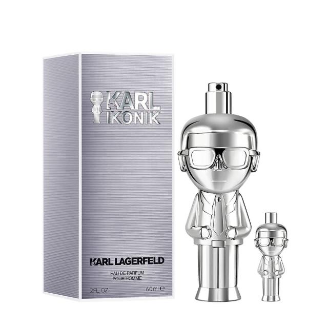 【KARL LAGERFELD 卡爾】時尚大帝‧極光銀淡香精60ml(贈同款小香乙瓶.專櫃公司貨)